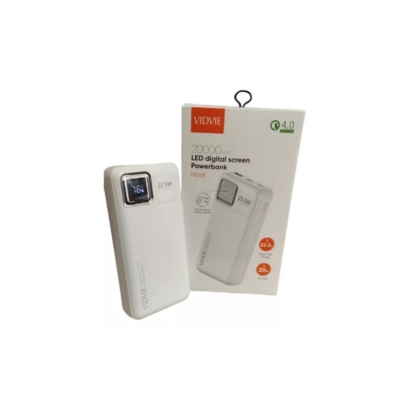 GENERICO - Cargador Portatil Power Bank 22.5 W Pantalla Indicadora Led
