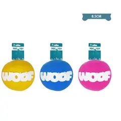 GENERICO - Pelota WOOF Para Mascotas Color Aleatorio 85Cm 60G