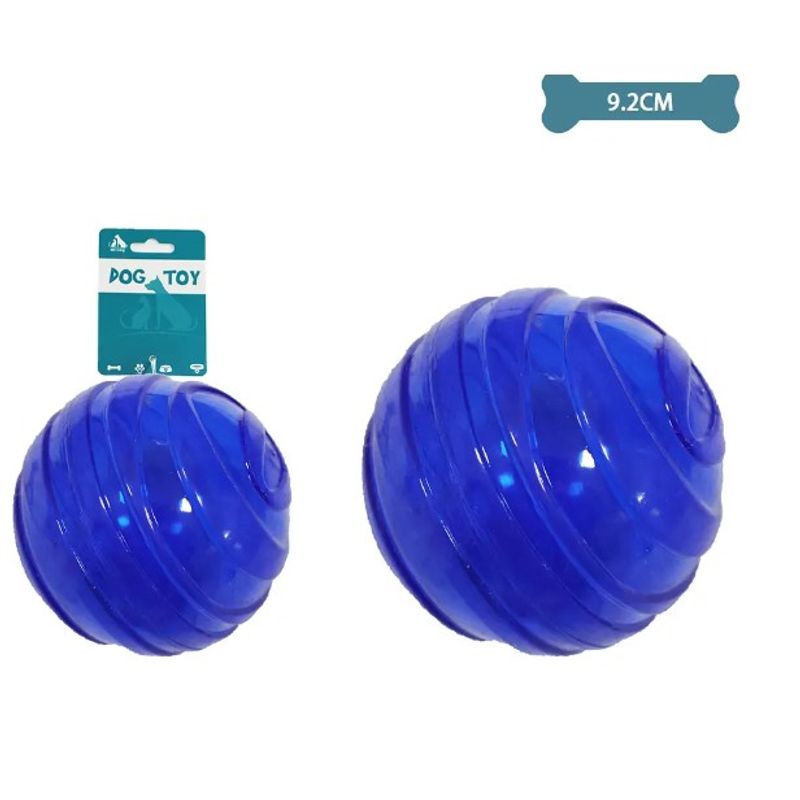 GENERICO - Pelota Transparente Redonda Azul Para Mascotas 92Cm