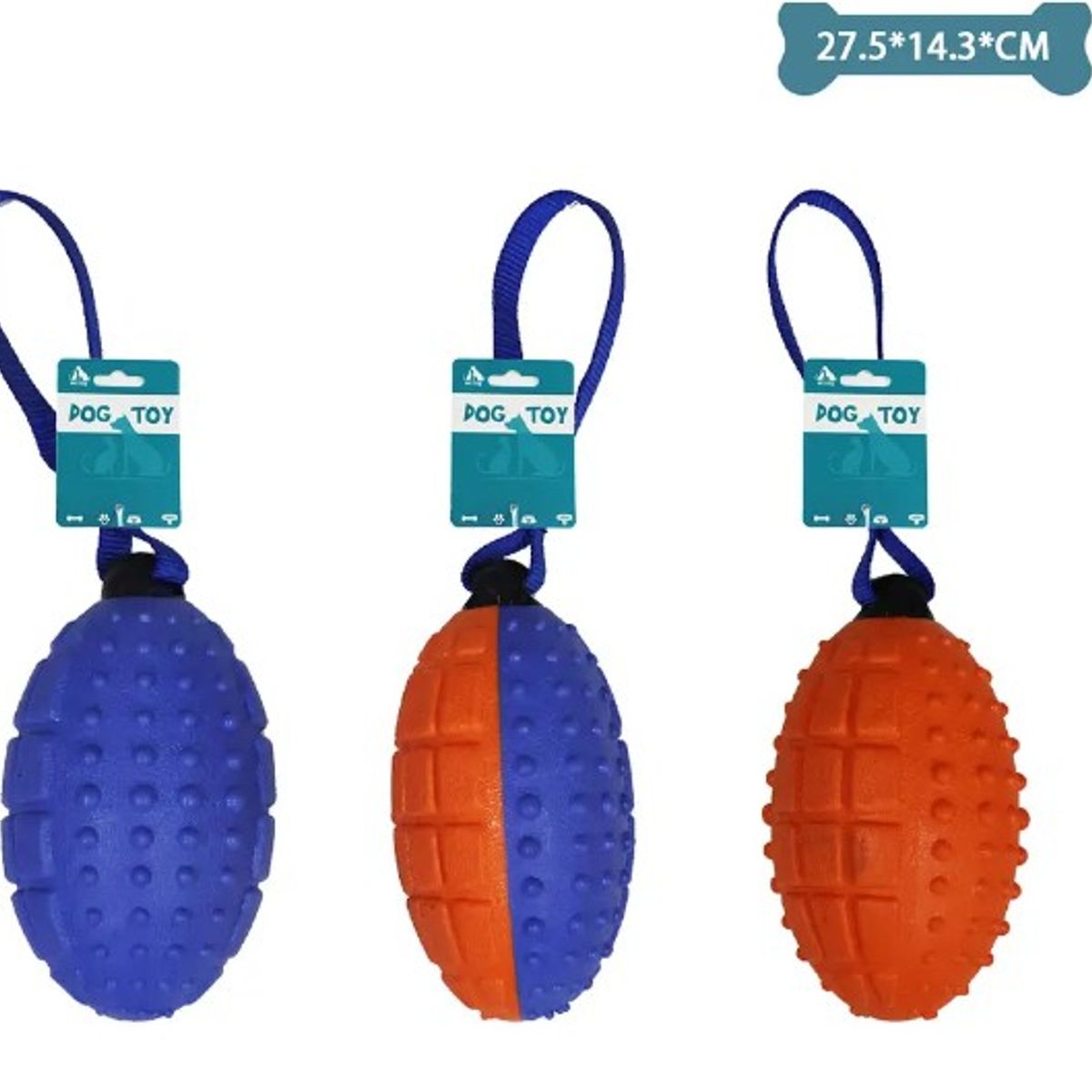 GENERICO - Balón De Fútbol Para Mascotas Color Aleatorio 2751438Cm