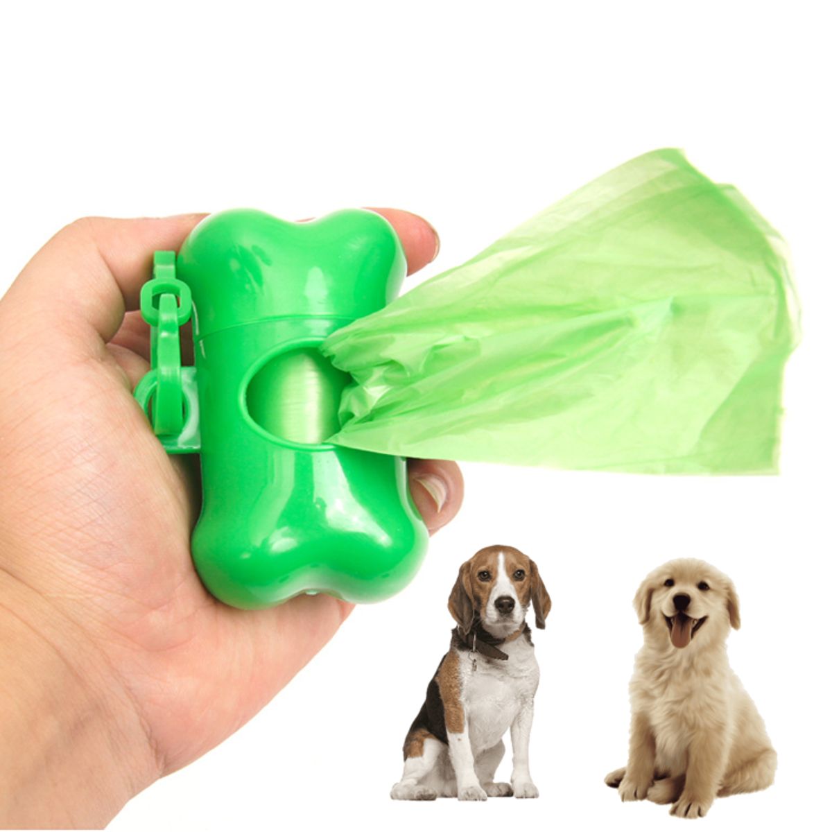 MASCO TODO - Dispensador de Bolsas Excremento Mascotas + 2 Rollo de Bolsa
