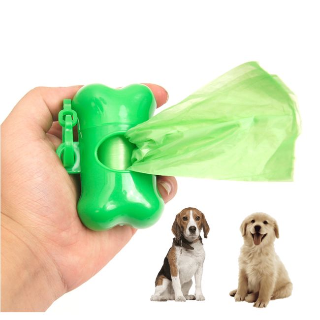 MASCO TODO - Dispensador de Bolsas Excremento Mascotas + 2 Rollo de Bolsa