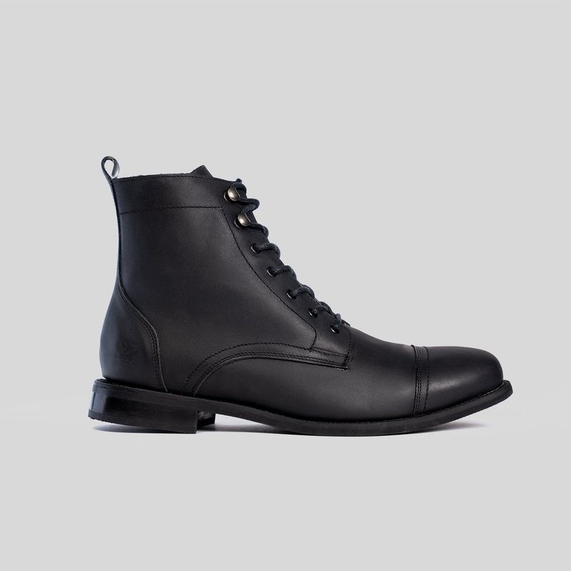 TRAUKO - Zapato Cuero Hombre Negro Trauko Milano