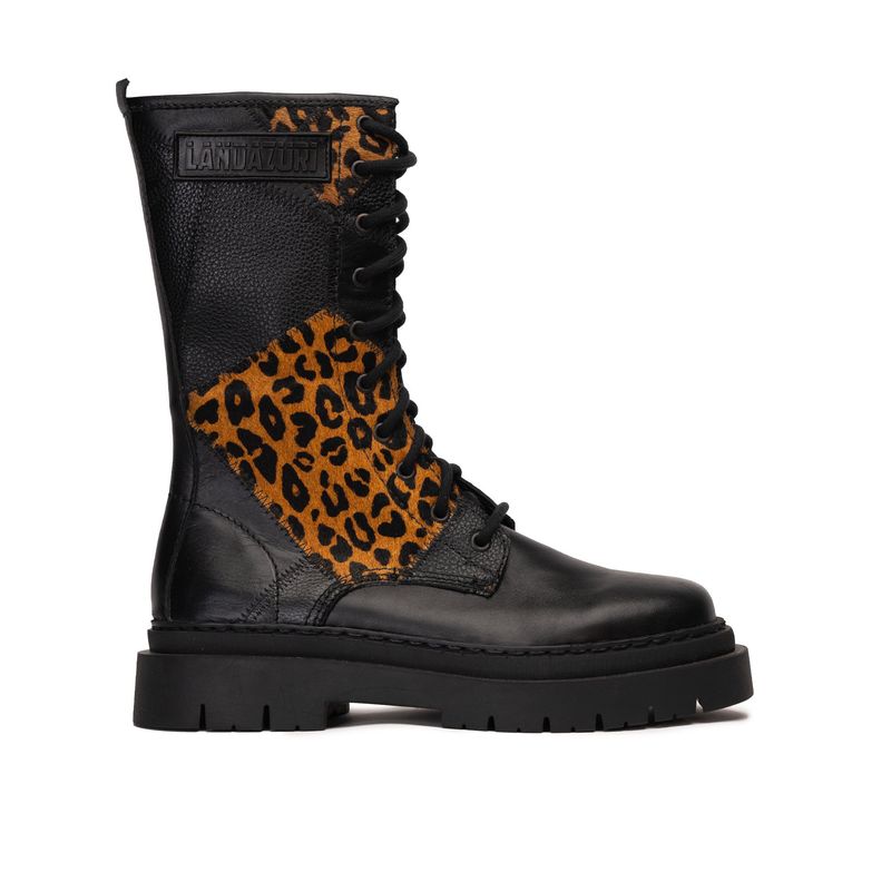 LANDAZURI - Bota Samurai Fuse Print Negro Landazuri