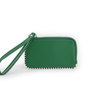 Tarjetero monedero diseño de tachas y strap