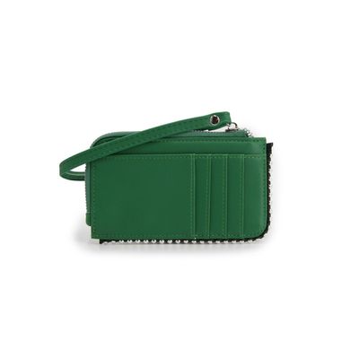 Imagen 2 del producto Tarjetero monedero diseño de tachas y strap