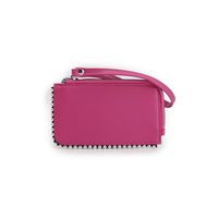 Tarjetero monedero diseño de tachas y strap