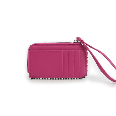 Imagen 2 del producto Tarjetero monedero diseño de tachas y strap