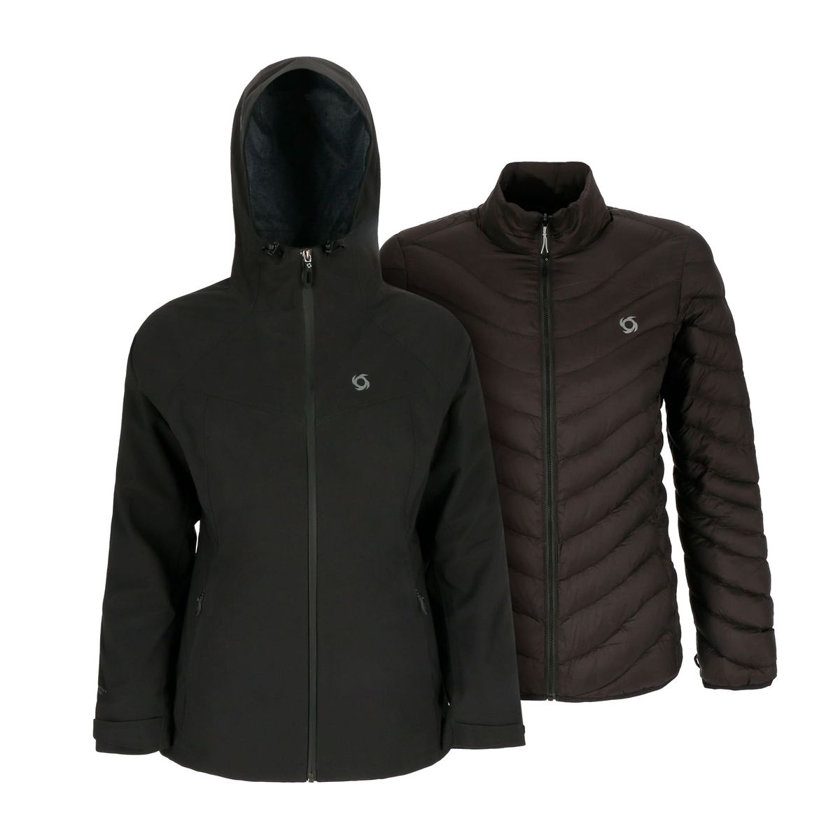 DOITE - Parka 3 En 1 Skada Negro Mujer Doite