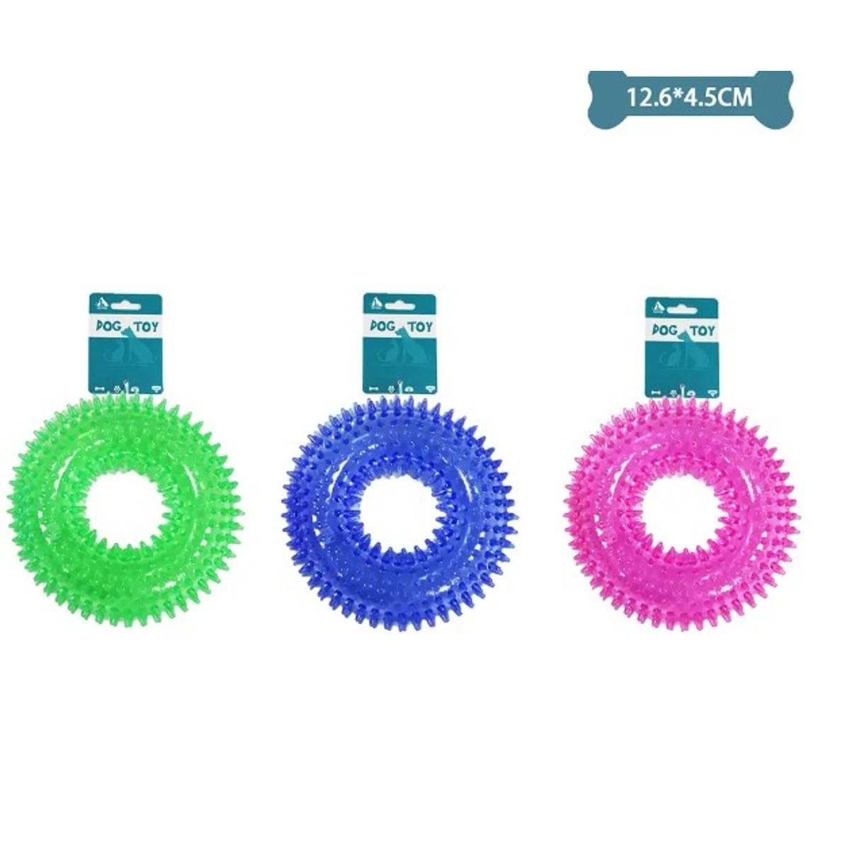 GENERICO - Neumático Transparente Con Púas Color Aleatorio 12645Cm