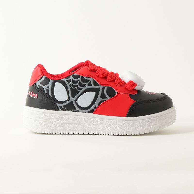 MARVEL - Zapatilla Con Luces Niño Spiderman Red Touch Negro Marvel