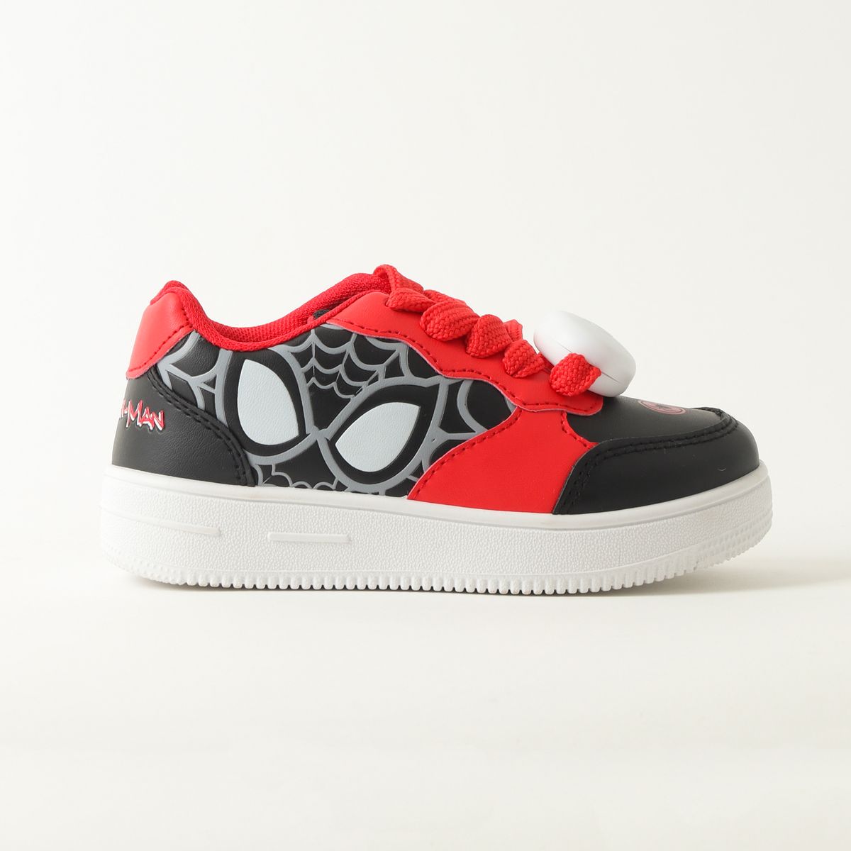 MARVEL - Zapatillas Niño Luces En Cordones Spiderman Red Negro Marvel