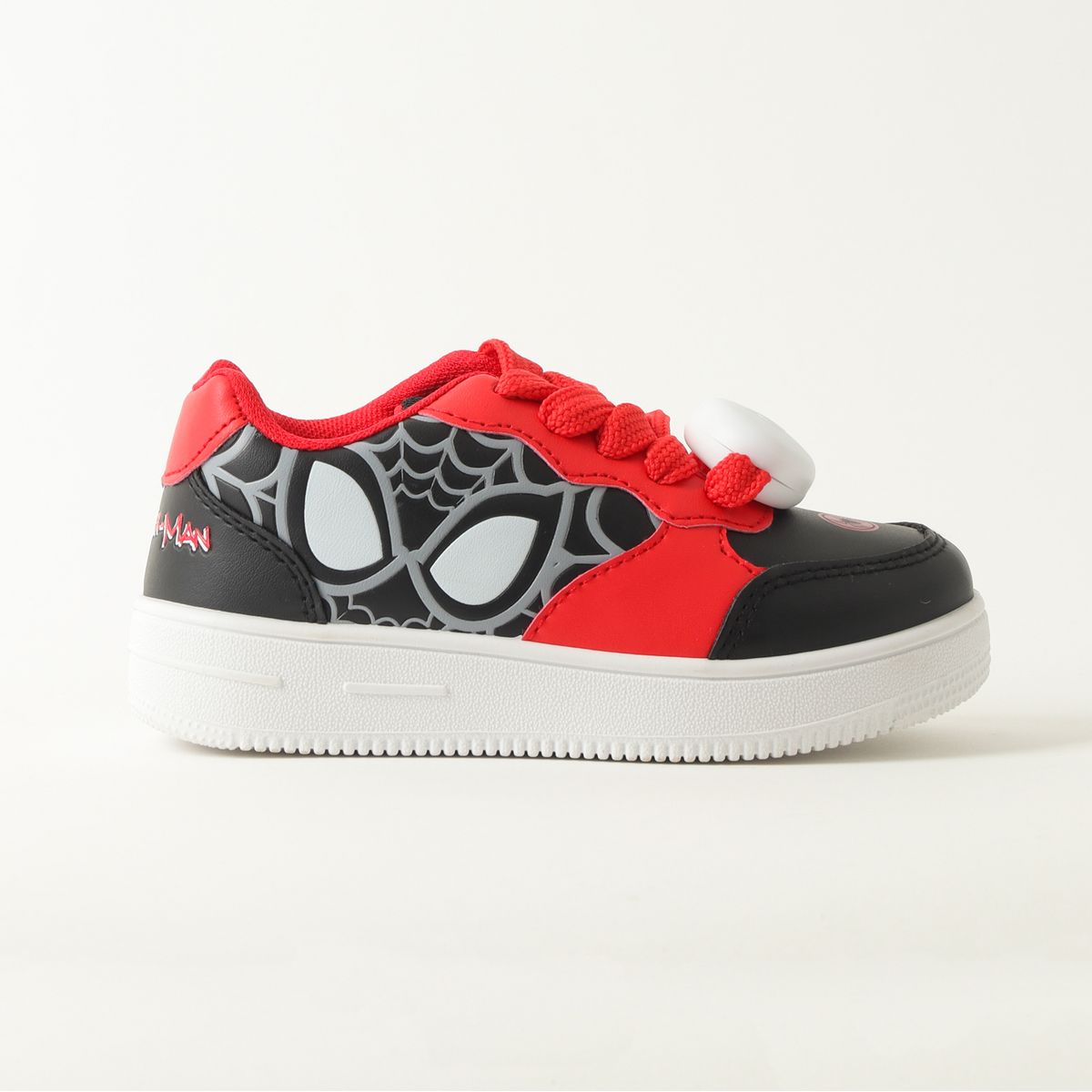 MARVEL - Zapatillas Niño Luces En Cordones Spiderman Red Negro Marvel