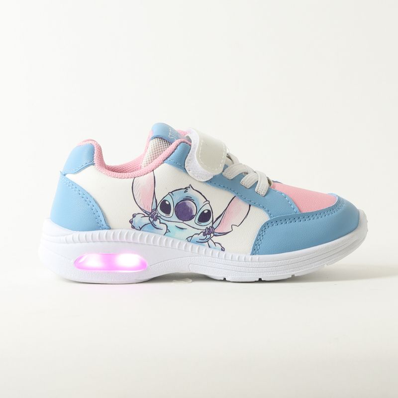 DISNEY - Zapatilla Con Luces Niña Lilo & Stitch Looking Cute Celeste Disney