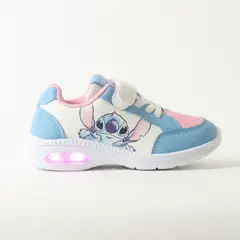 DISNEY - Zapatilla Con Luces Niña Lilo & Stitch Looking Cute Celeste