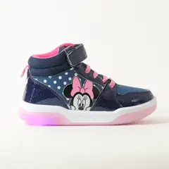 DISNEY - Zapatilla Con Luces Niña Minnie Spying Azul