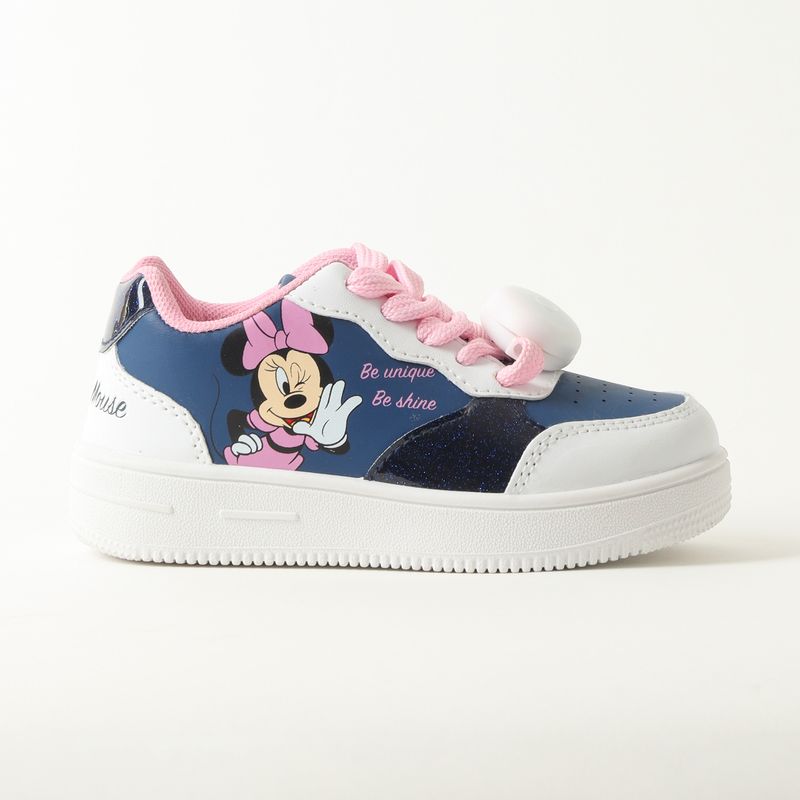 DISNEY - Zapatilla Con Luces Niña Minnie Be Unique Azul Disney