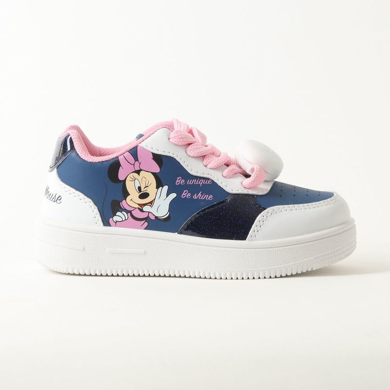 DISNEY - Zapatilla Con Luces Niña Minnie Be Unique Azul Disney