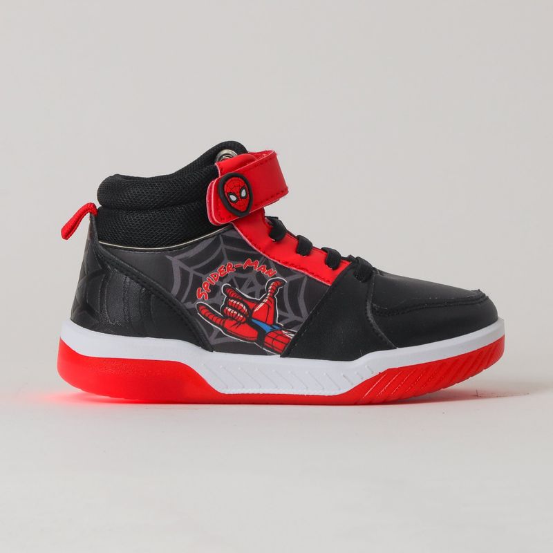 MARVEL - Zapatilla Con Luces Niño Spiderman Hand Gesture Negro Marvel