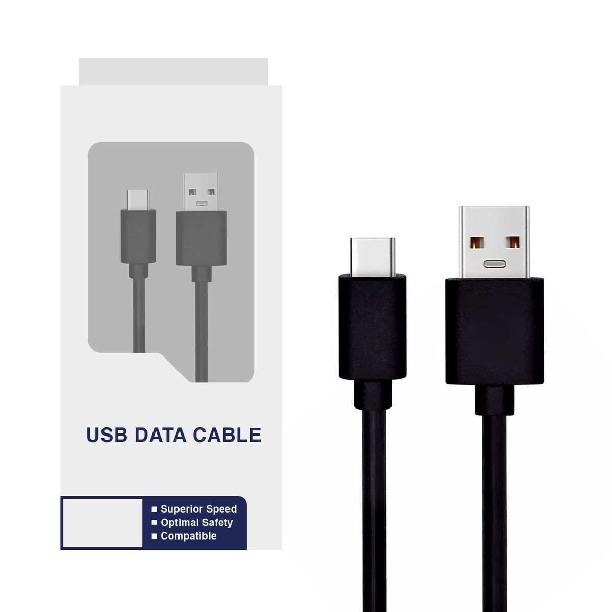 GENERICO - Cable USB-C a USB-A Compatible con Samsung 1,1 Metro 7A