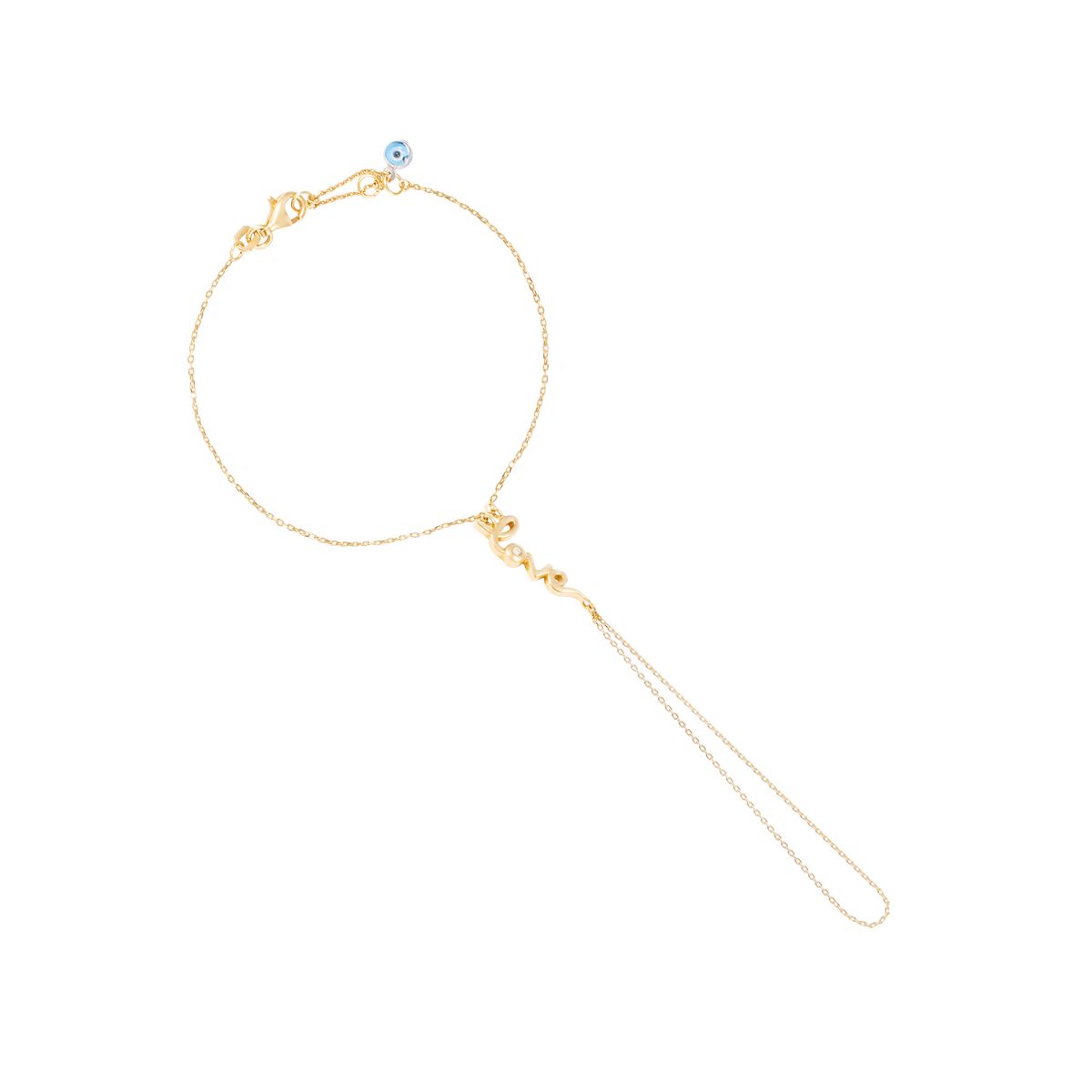 JB JOYAS BARON - Pulsera Oro Amarillo 18kt Tipo Anillo Love Diamante 1 Pts