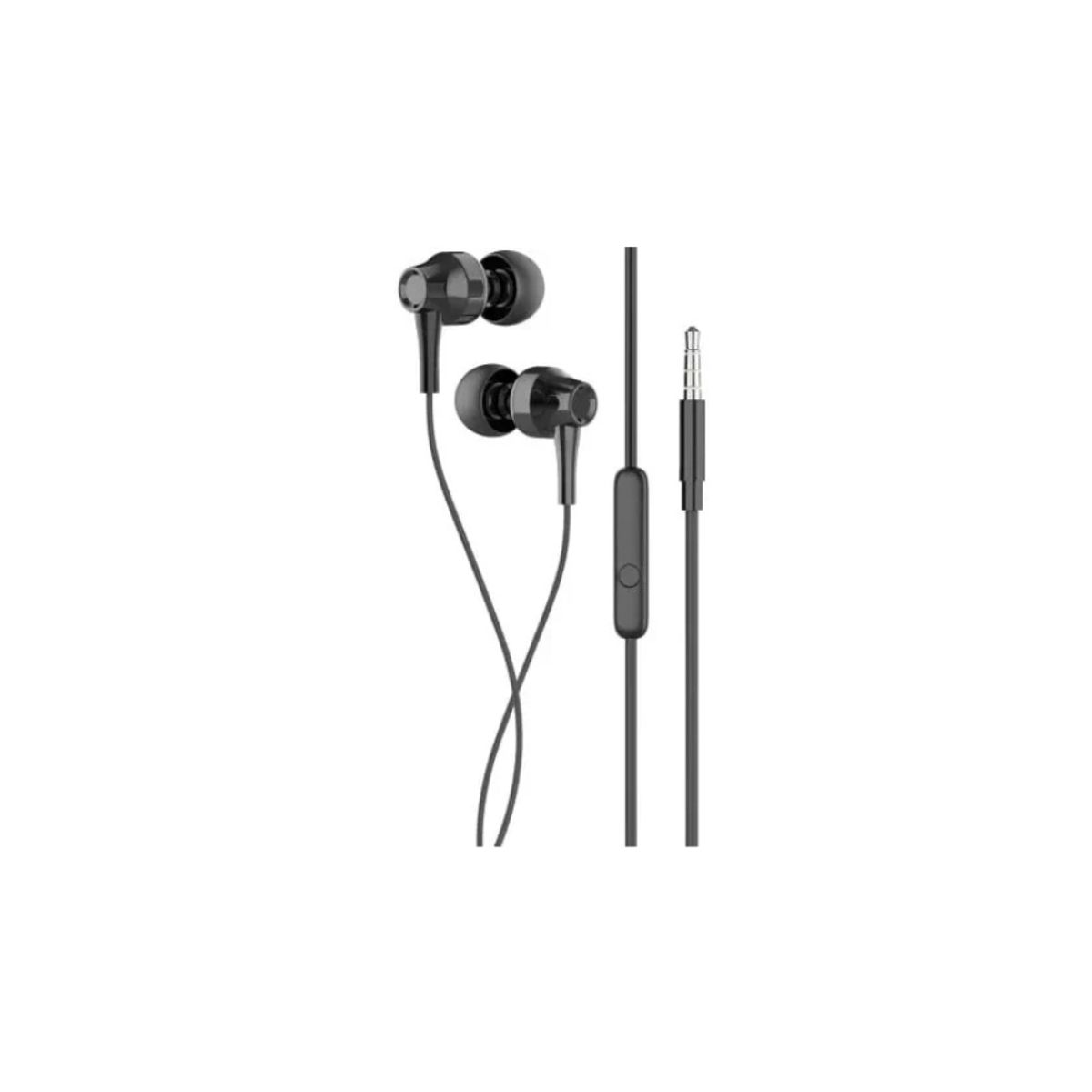 GENERICO - Auriculares con cable HS653 con microfono in-ear headset vidvie negro