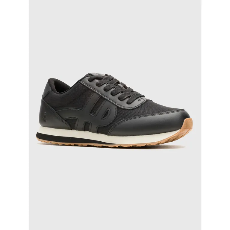 Zapatilla Cuero Hombre Seventy8 Negro
