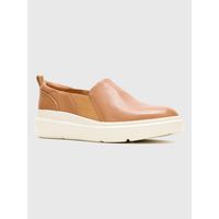 Zapato Cuero Mujer Joy Slip On Camel