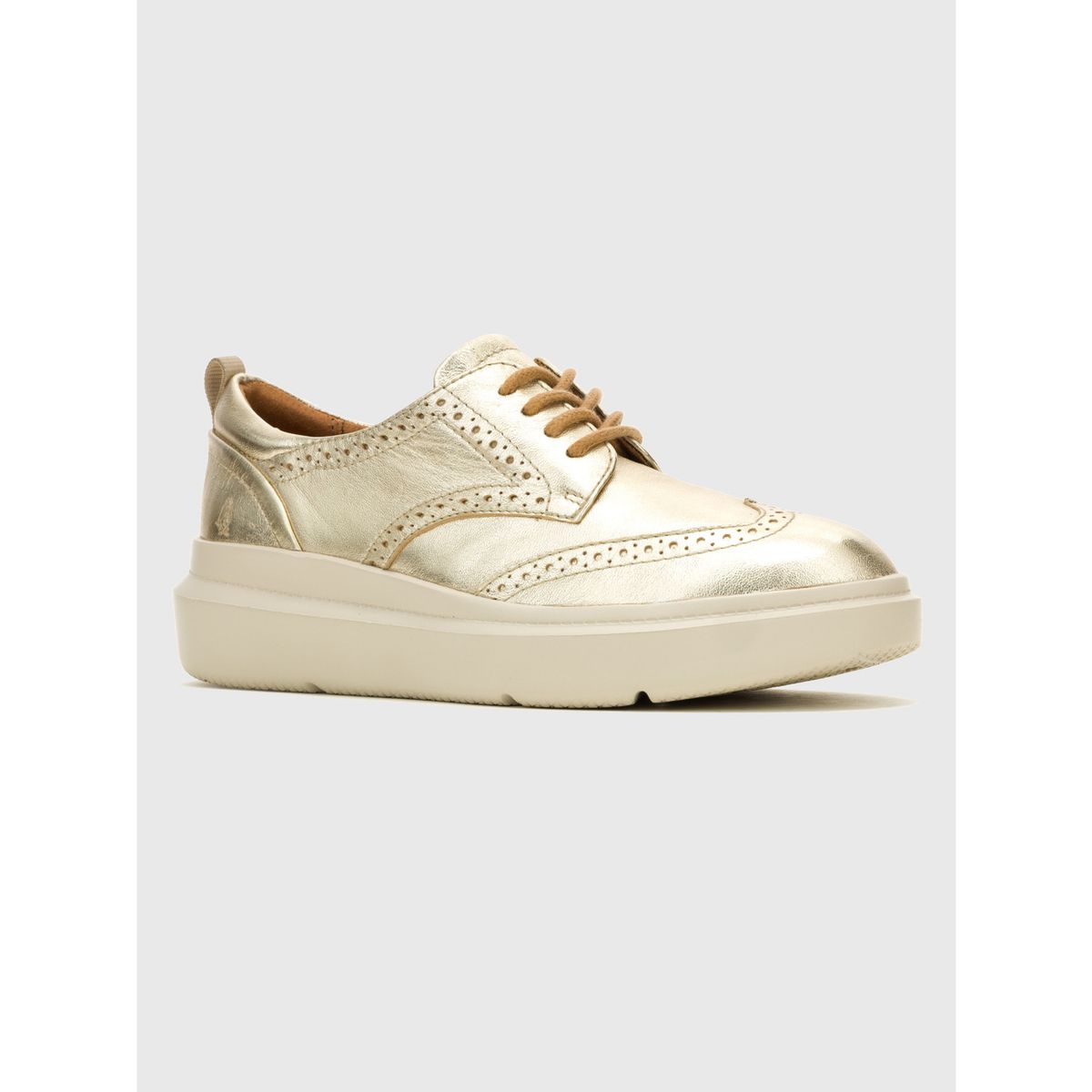 HUSH PUPPIES - Zapato Cuero Mujer Joy Wingtip Dorado HUSH PUPPIES