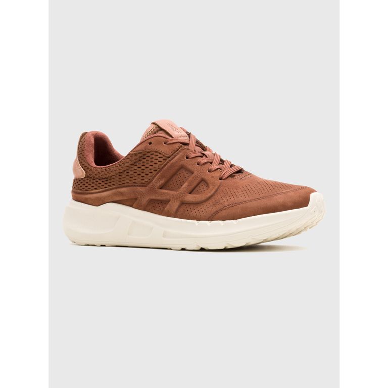 Zapatilla Cuero Hombre Svty8 Runner Café