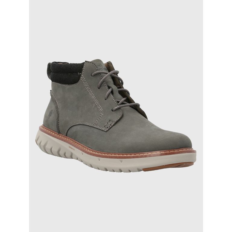 Botín Cuero Hombre Smart Lace Boot Gris