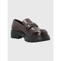 HUSH PUPPIES - Mocasín Cuero Mujer Blake Burdeo