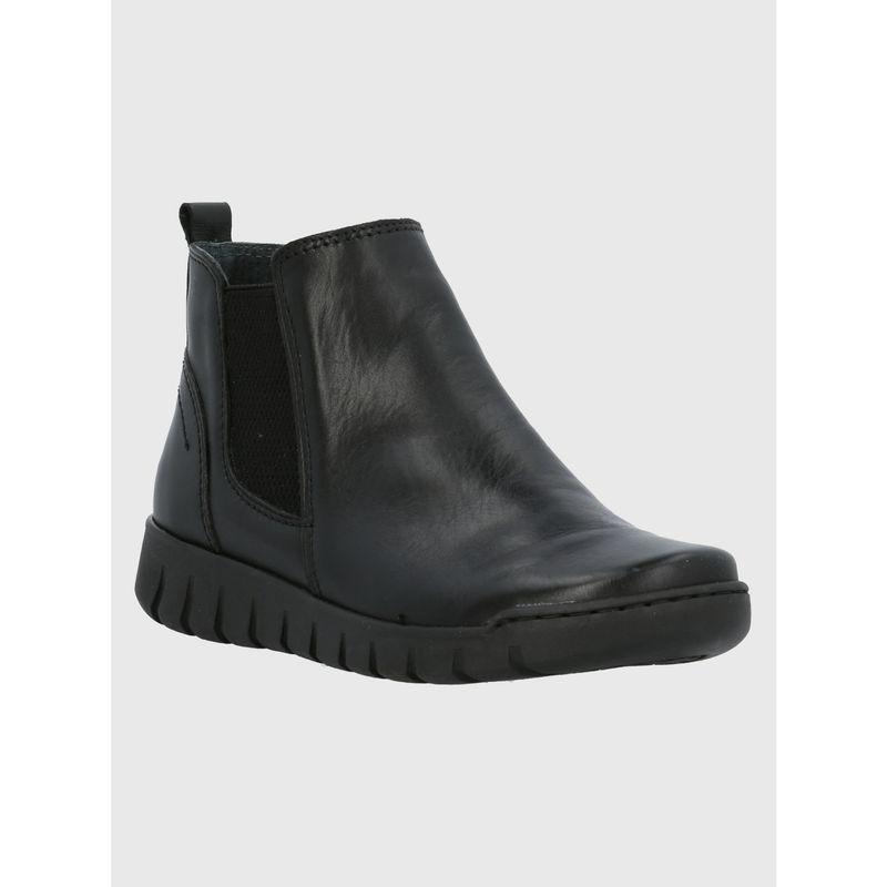 HUSH PUPPIES - Botín Cuero Mujer Ray Negro HUSH PUPPIES