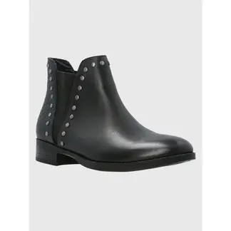 HUSH PUPPIES - Botín Cuero Mujer Alva Negro