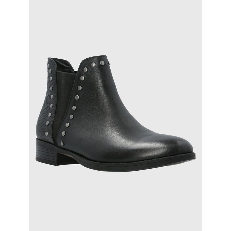 HUSH PUPPIES - Botín Cuero Mujer Alva Negro HUSH PUPPIES