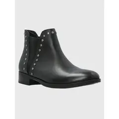 HUSH PUPPIES - Botín Cuero Mujer Alva Negro