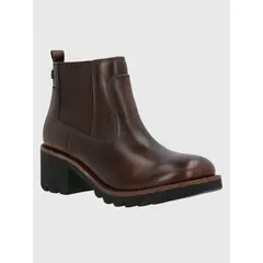 HUSH PUPPIES - Botín Mujer Sula Chelsea Café Oscuro