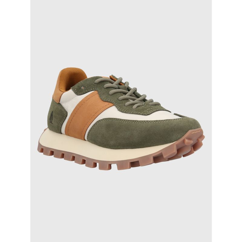 HUSH PUPPIES - Zapatilla Cuero Mujer Janet Verde HUSH PUPPIES
