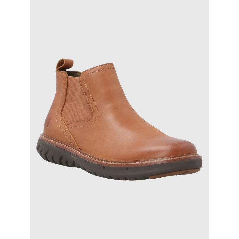 Botín Cuero Hombre Smart Chelsea Café