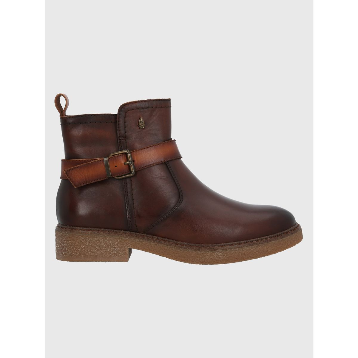HUSH PUPPIES - Botín Cuero Mujer Galla Café Oscuro HUSH PUPPIES