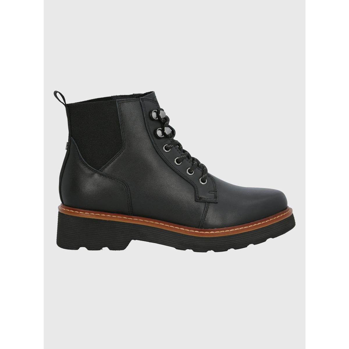 HUSH PUPPIES - Botín Cuero Mujer Didi Negro HUSH PUPPIES