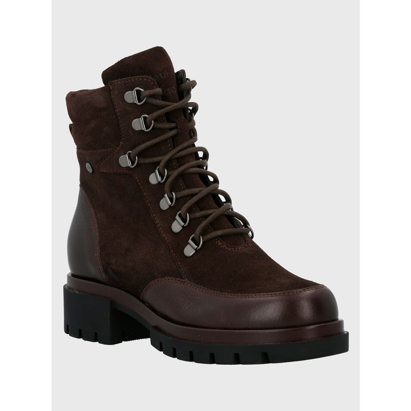HUSH PUPPIES - Botín Cuero Mujer Holborn Café Oscuro HUSH PUPPIES