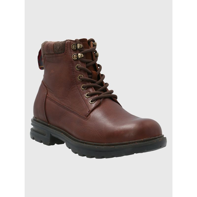 HUSH PUPPIES - Botín Cuero Hombre Erne Café Oscuro HUSH PUPPIES