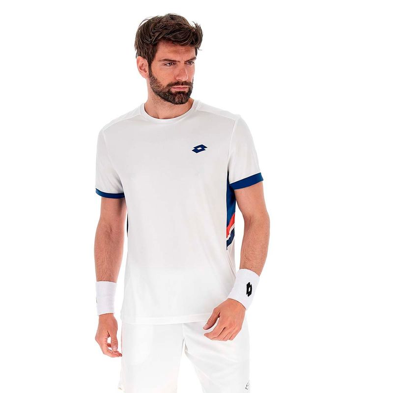 LOTTO - Polera de Tenis Hombre Lotto - Squadra III Blanco - Blanco - M