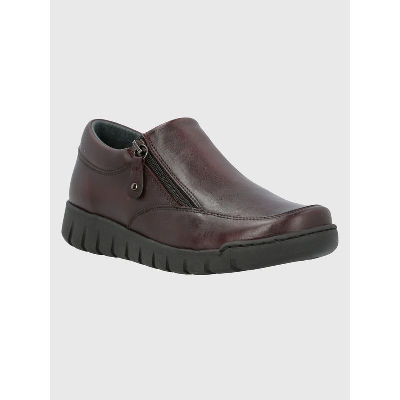 HUSH PUPPIES - Zapato Cuero Mujer Henry Burdeo HUSH PUPPIES