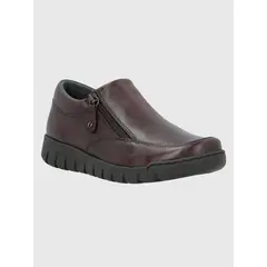 HUSH PUPPIES - Zapato Cuero Mujer Henry Burdeo