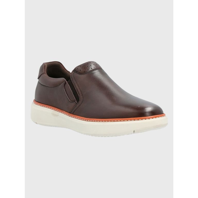 Zapato Cuero Hombre Lite G Café