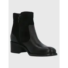 HUSH PUPPIES - Botín Cuero Mujer Ellee Negro