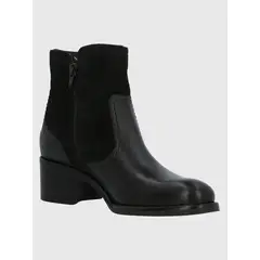 HUSH PUPPIES - Botín Cuero Mujer Ellee Negro