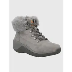 HUSH PUPPIES - Botín Cuero Mujer Spinal Rug Alpine Gris